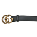 Gucci  Faded Calfskin Snake Double G 458949 In Size 90 36