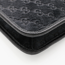 Gucci Horsebit Detailed Leather Trimmed Calf Hair Shoulder Bag