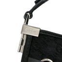 Gucci Horsebit Detailed Leather Trimmed Calf Hair Shoulder Bag