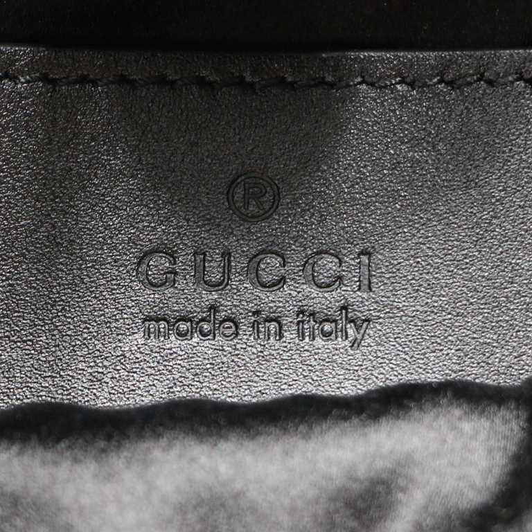 Gucci Horsebit Detailed Leather Trimmed Calf Hair Shoulder Bag