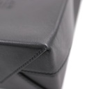 Balenciaga Logo Black Leather Small Tote Bag