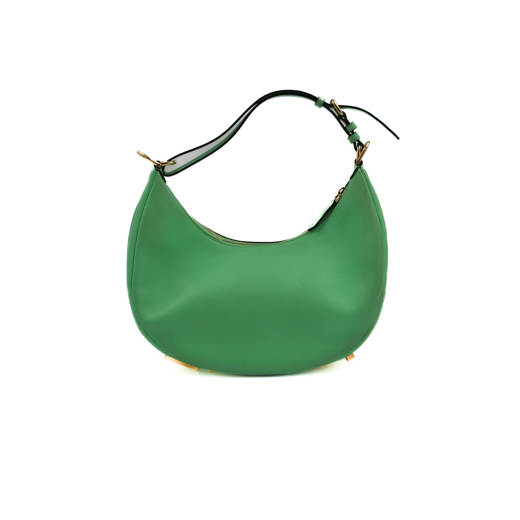Fendi Vitello Grace Matte Small Fendigraphy Hobo Bag Edamame