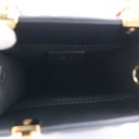 Fendi Vitello FF Embossed Mini Fendi Sunshine Shopper Tote Black