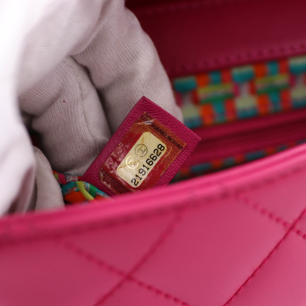 Chanel Rectangular Mini Classic Flap Bag Pink