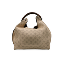 Louis Vuitton Mahina Carmel Hobo Bag Creme