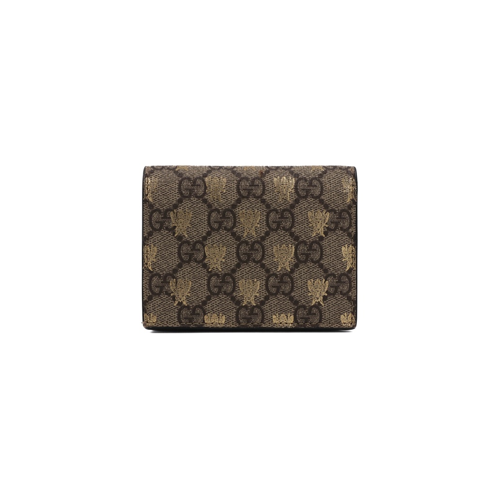 Gucci GG Supreme Bees Card Case Wallet 508757