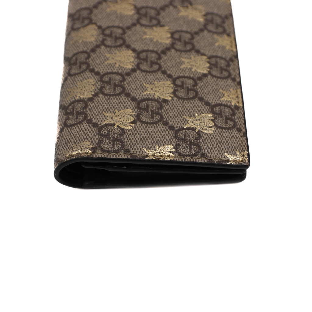 Gucci GG Supreme Bees Card Case Wallet 508757