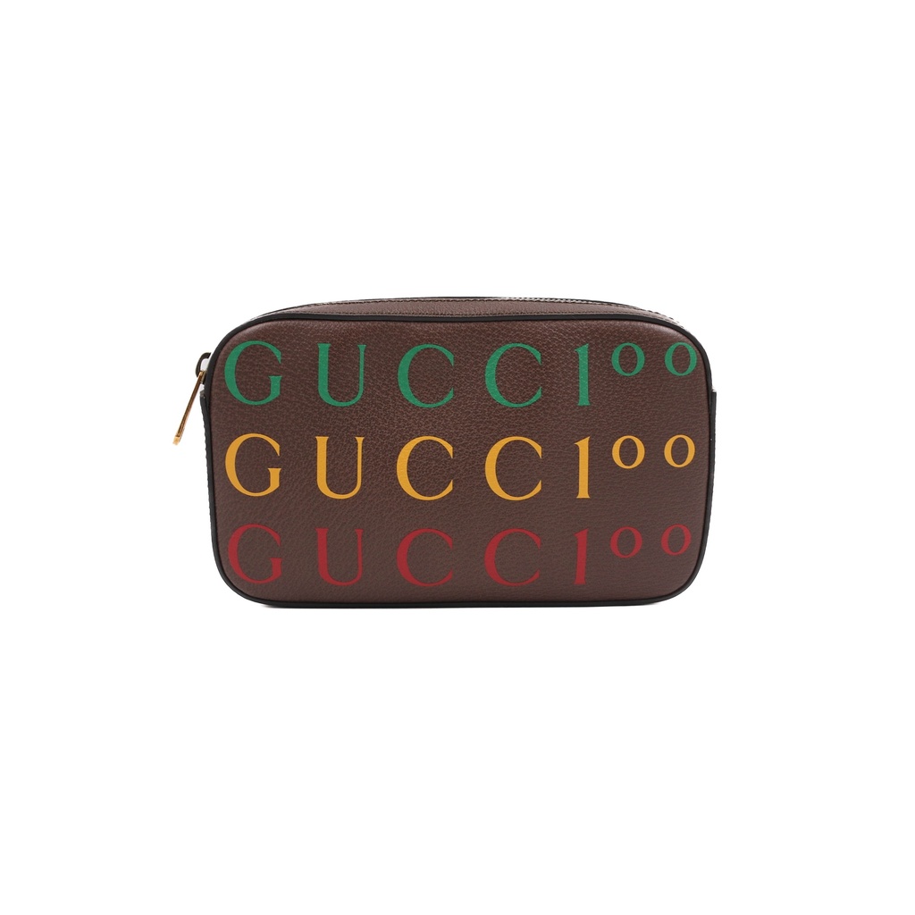 Gucci Logo Brown Leather Belt Bag 602695