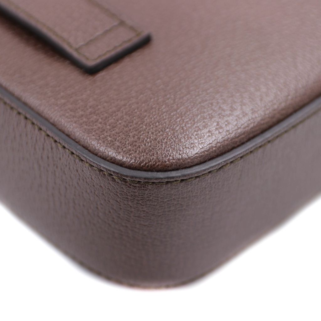 Gucci Logo Brown Leather Belt Bag 602695