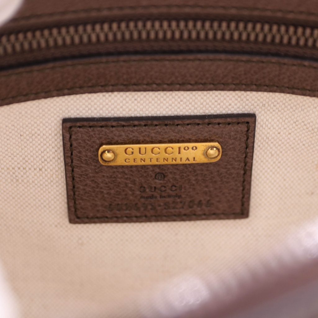 Gucci Logo Brown Leather Belt Bag 602695