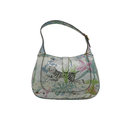 Gucci New Shangai Calfskin Tiger Savanah Small Jackie 1961 Hobo Chalky White Multicolor 636709