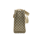Prada Large Symbole Embroidered Fabric Handbag