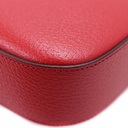 Gucci  X Adidas Textured Calfskin Web Mini Horsebit 1955 Shoulder Bag Red 658574
