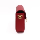 Gucci  X Adidas Textured Calfskin Web Mini Horsebit 1955 Shoulder Bag Red 658574