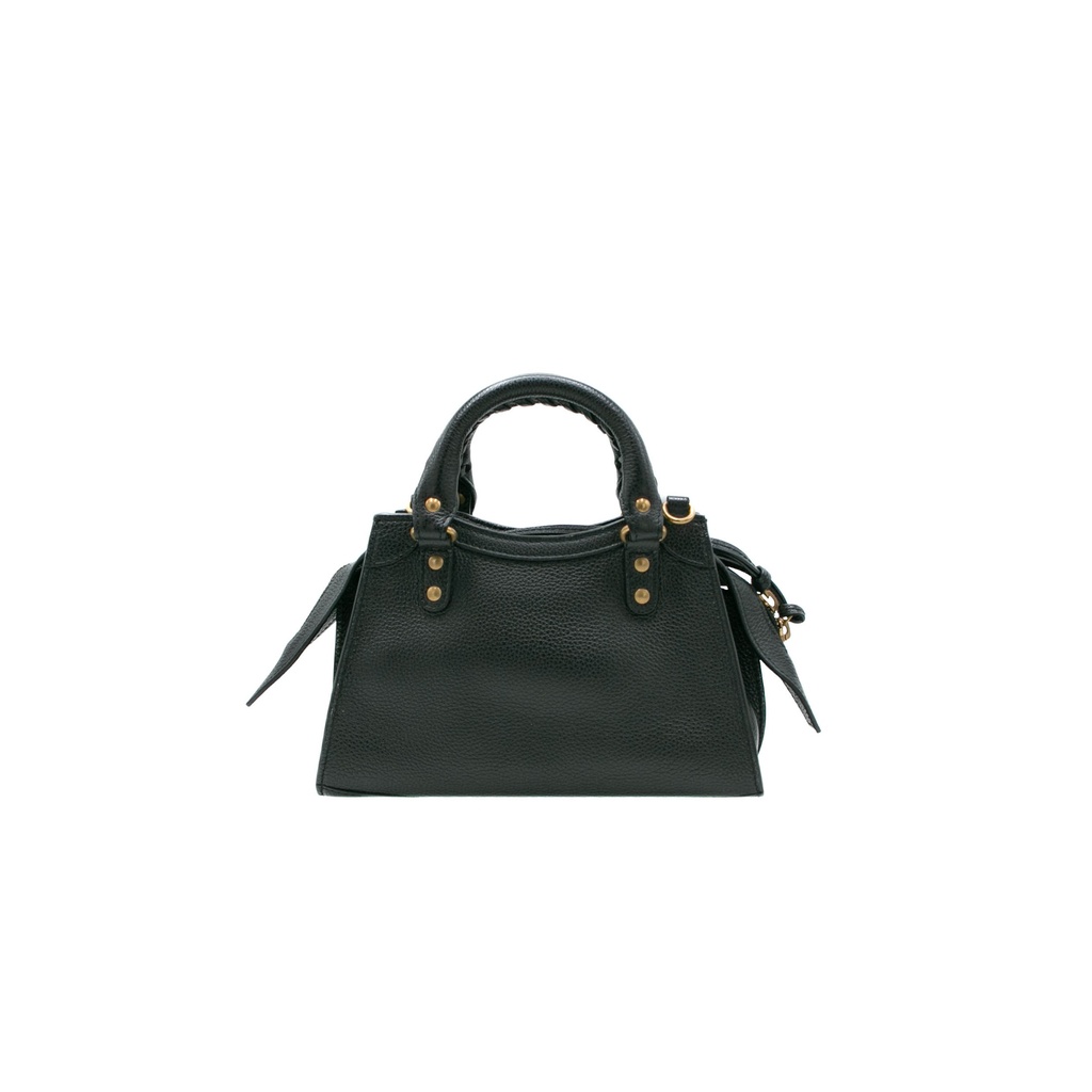 Balenciaga Black Leather Neo Classic City Mini Bag