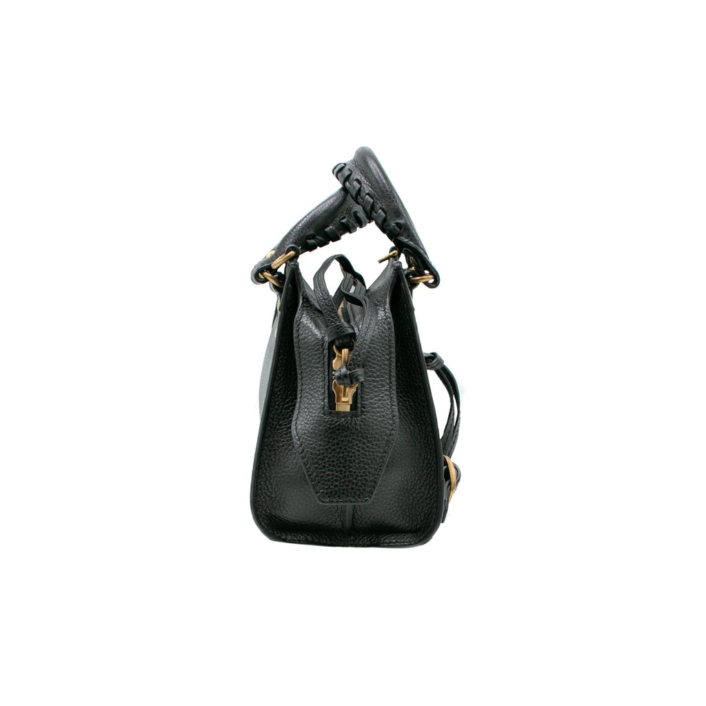 Balenciaga Black Leather Neo Classic City Mini Bag