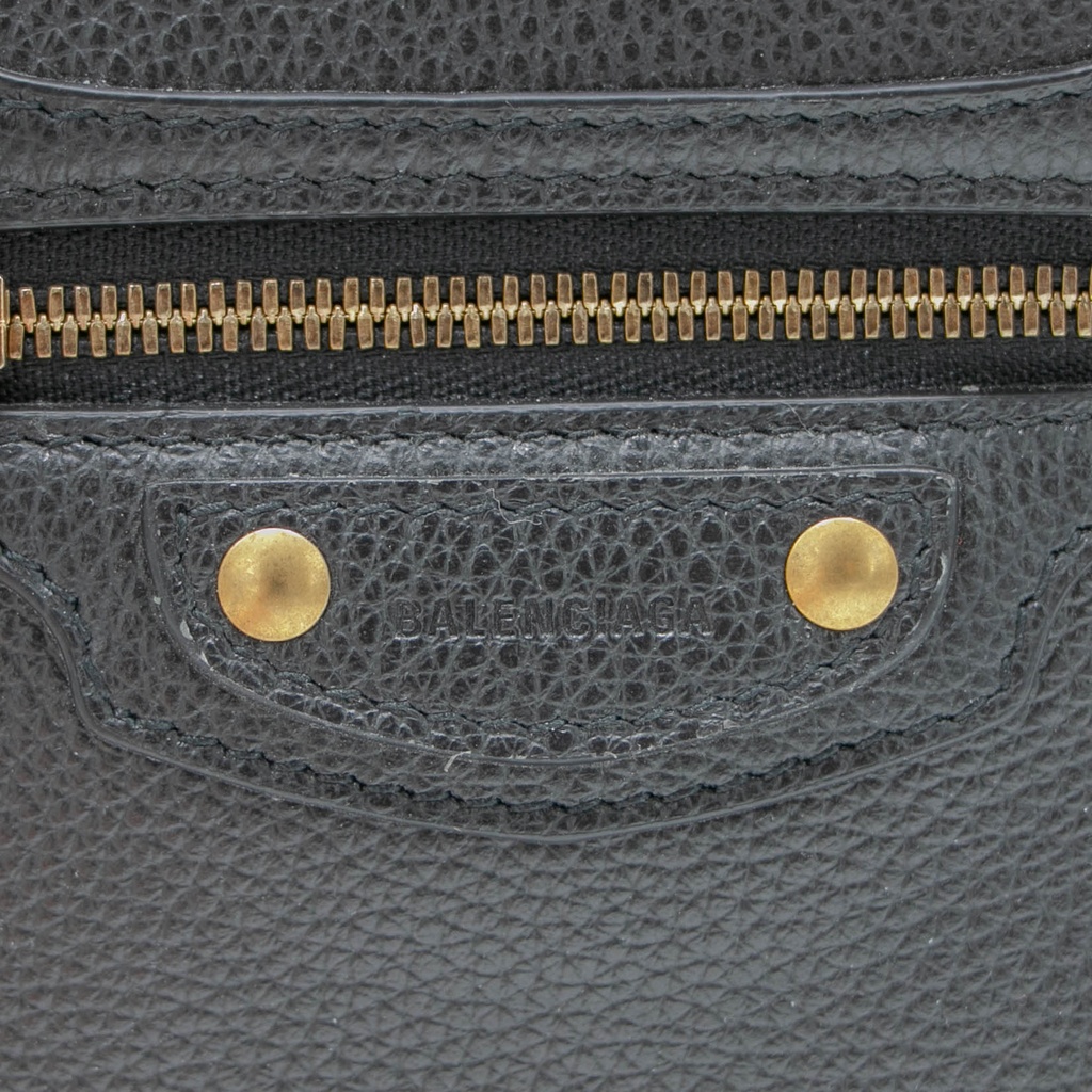 Balenciaga Black Leather Neo Classic City Mini Bag