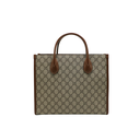Gucci GG Supreme-Print Small Tote Bag Brown 659983