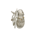 Christian Dior Leather Sandal White In Size 37
