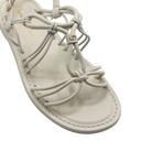 Christian Dior Leather Sandal White In Size 37