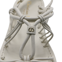 Christian Dior Leather Sandal White In Size 37