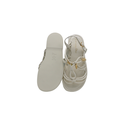 Christian Dior Leather Sandal White In Size 35 1/2