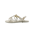 Christian Dior Leather Sandal White In Size 35 1/2