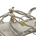 Christian Dior Leather Sandal White In Size 35 1/2