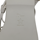 Christian Dior Leather Sandal White In Size 35 1/2