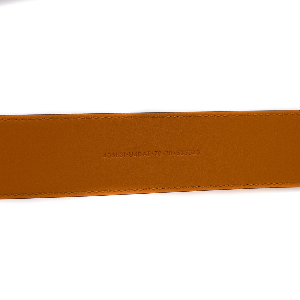 Gucci X ADIDAS GG Marmont Wide Belt Yellow 406831 In Size 70 28