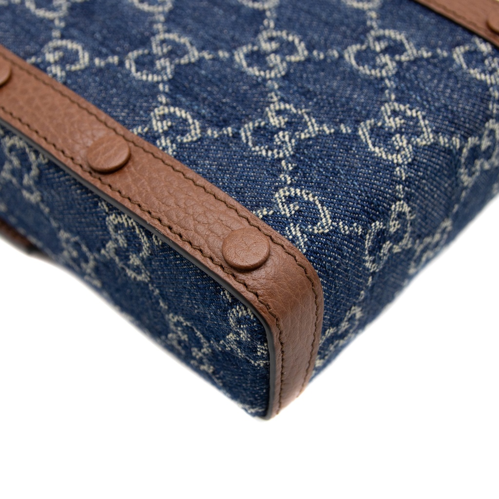 Gucci Horsebit 1955 Mini Bag Blue 625615