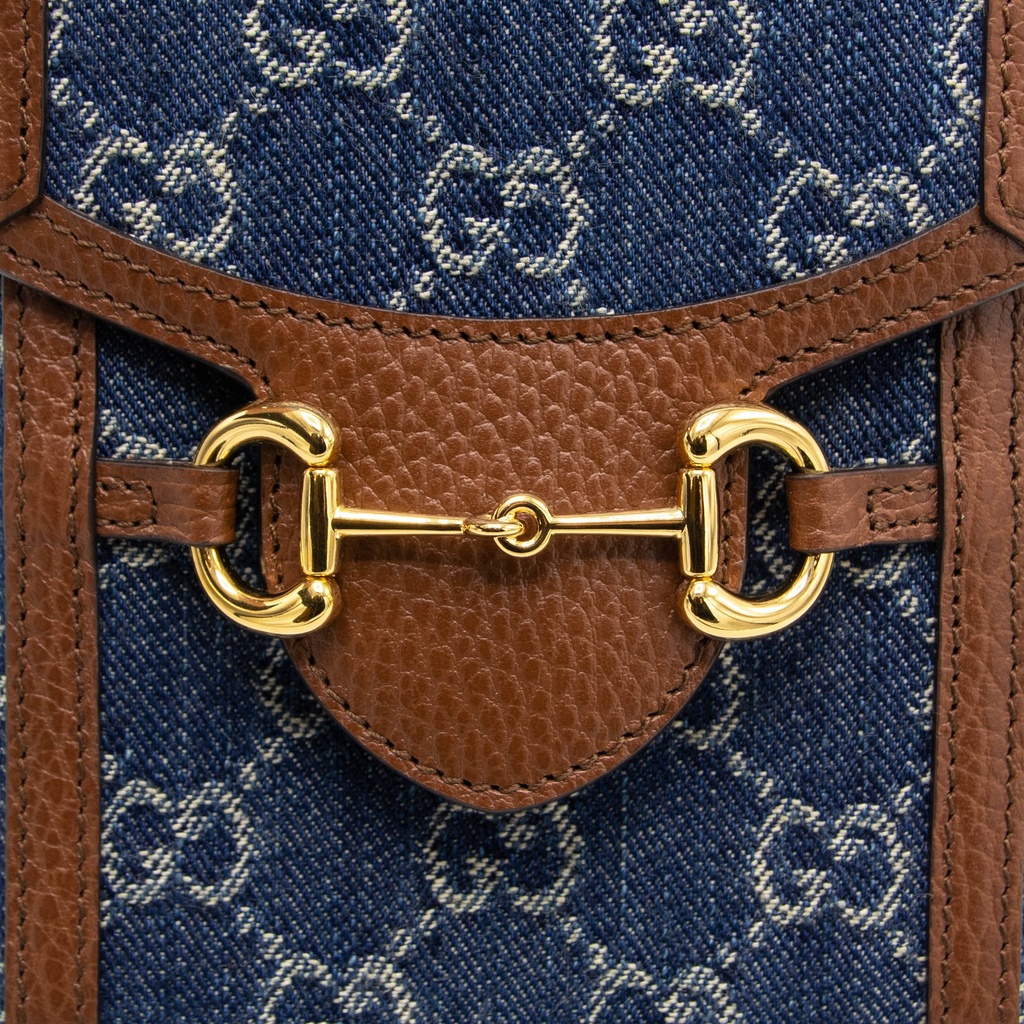 Gucci Horsebit 1955 Mini Bag Blue 625615