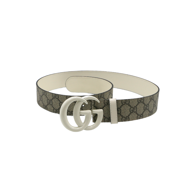 Gucci Re-Edition Wide Leather Belt 400593 Size 85 34