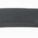 Gucci Leather Slim Black Belt with Double G Buckle 75 30 414516
