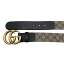 Gucci Re-Edition Wide Leather Belt 400593 Size 85 34
