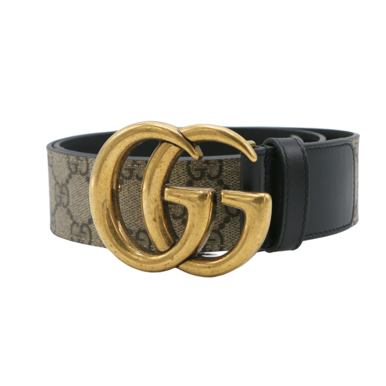 Gucci Re-Edition Wide Leather Belt 400593 Size 85 34