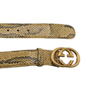 Gucci Buckle Python Belt 725993 In Size 75 30