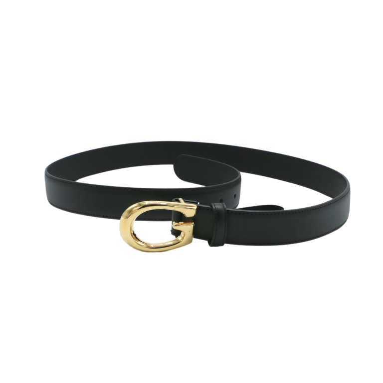 Gucci Thin Belt With G Buckle 655566 In Size 100 40