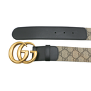Gucci Re-Edition Wide Leather Belt 400593 Size 80 32