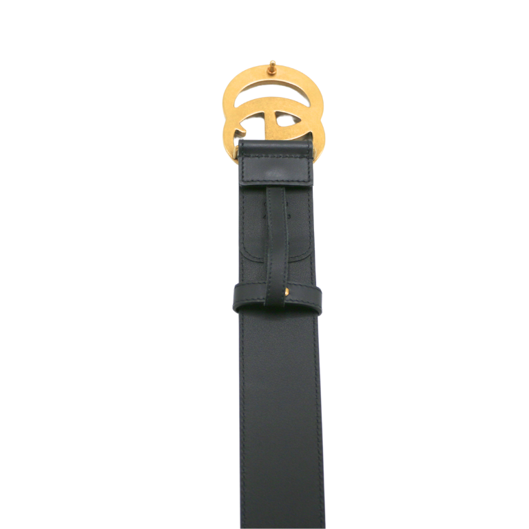 Gucci Re-Edition Wide Leather Belt 400593 Size 80 32