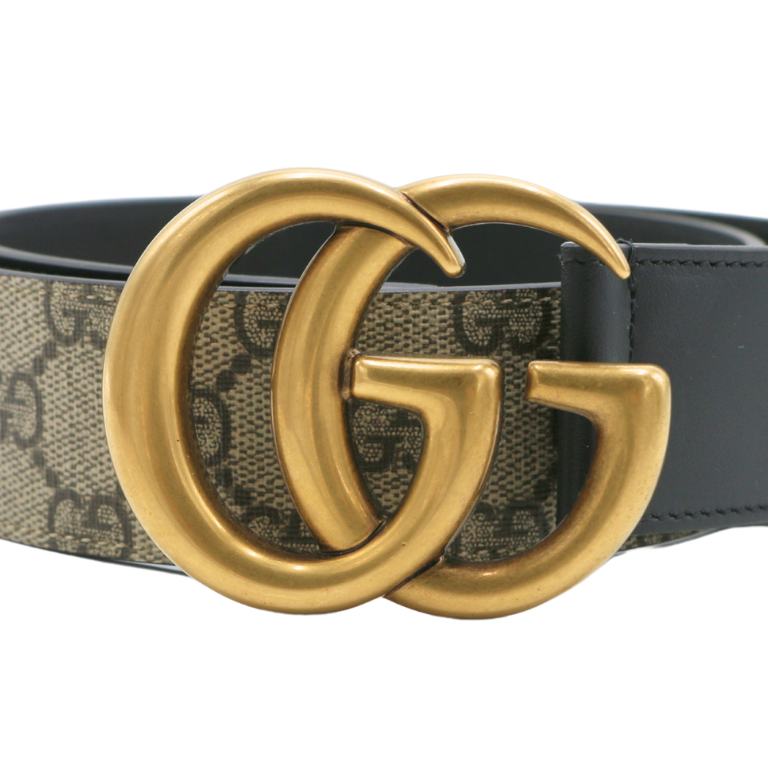 Gucci Re-Edition Wide Leather Belt 400593 Size 80 32