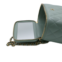 Chanel Caviar Quilted Small Tiny CC Vanity Case With Chain