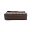 Gucci Ophidia Small Shoulder Bag In Beige And Dark Brown GG Supreme 722117