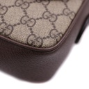 Gucci Ophidia Small Shoulder Bag In Beige And Dark Brown GG Supreme 722117