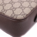 Gucci Ophidia Small Shoulder Bag In Beige And Dark Brown GG Supreme 722117