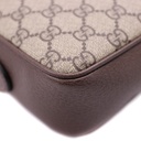 Gucci Ophidia Small Shoulder Bag In Beige And Dark Brown GG Supreme 722117