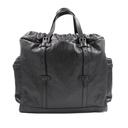 Gucci Drawstring Leather Tote Black 725664