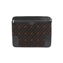 Gucci Medium Messenger Bag Black Diagonal Interlocking G Fabric Jacquard 752595