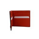 Gucci G Detail Leather Bifold Wallet Black and Orange 739358