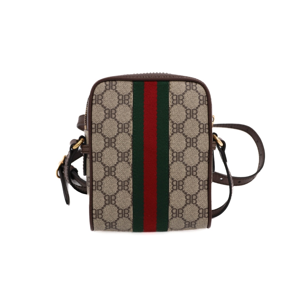 Gucci x Balenciaga The Hackers Projects PVC & Leather Shoulder Bag 680129
